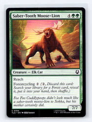 Saber tooth moose lion tla - moose-lion,