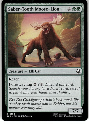 Saber tooth moose lion - moose-lion, c