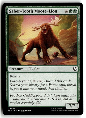 Saber tooth moose lion avatar - moose-lion,