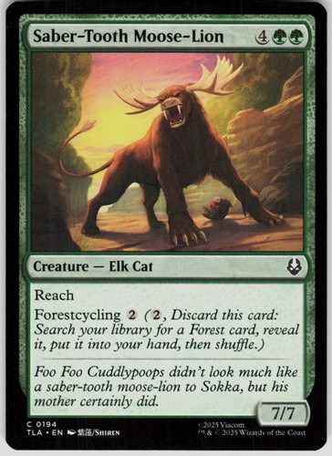 Saber tooth moose lion 194 - saber,