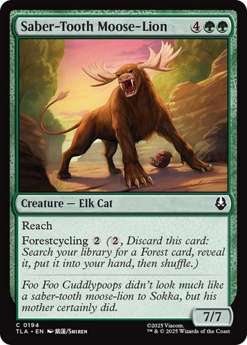Saber tooth moose - nm, moose-lion